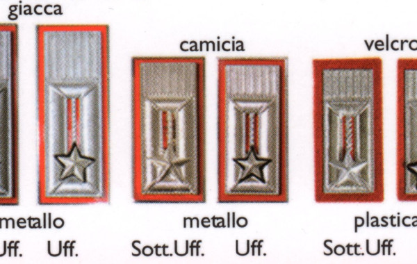 Alamari in plastica e metallo