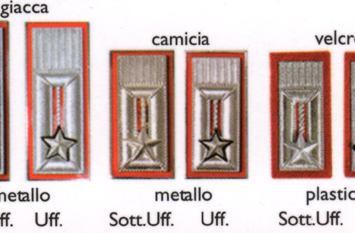 Alamari in plastica e metallo
