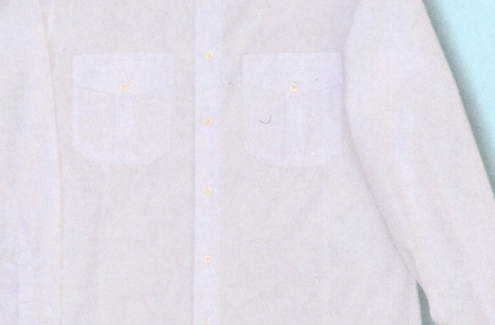 Camicia bianca modello Militare manica lunga