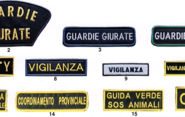 Ricami Guardie giurate