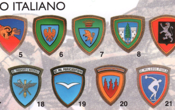 Scudetti in plastica Esercito