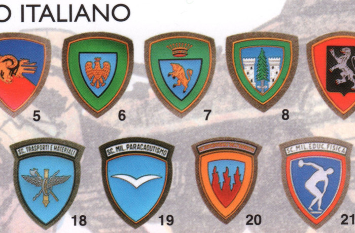 Scudetti in plastica Esercito